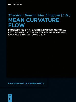 cover image of Mean Curvature Flow